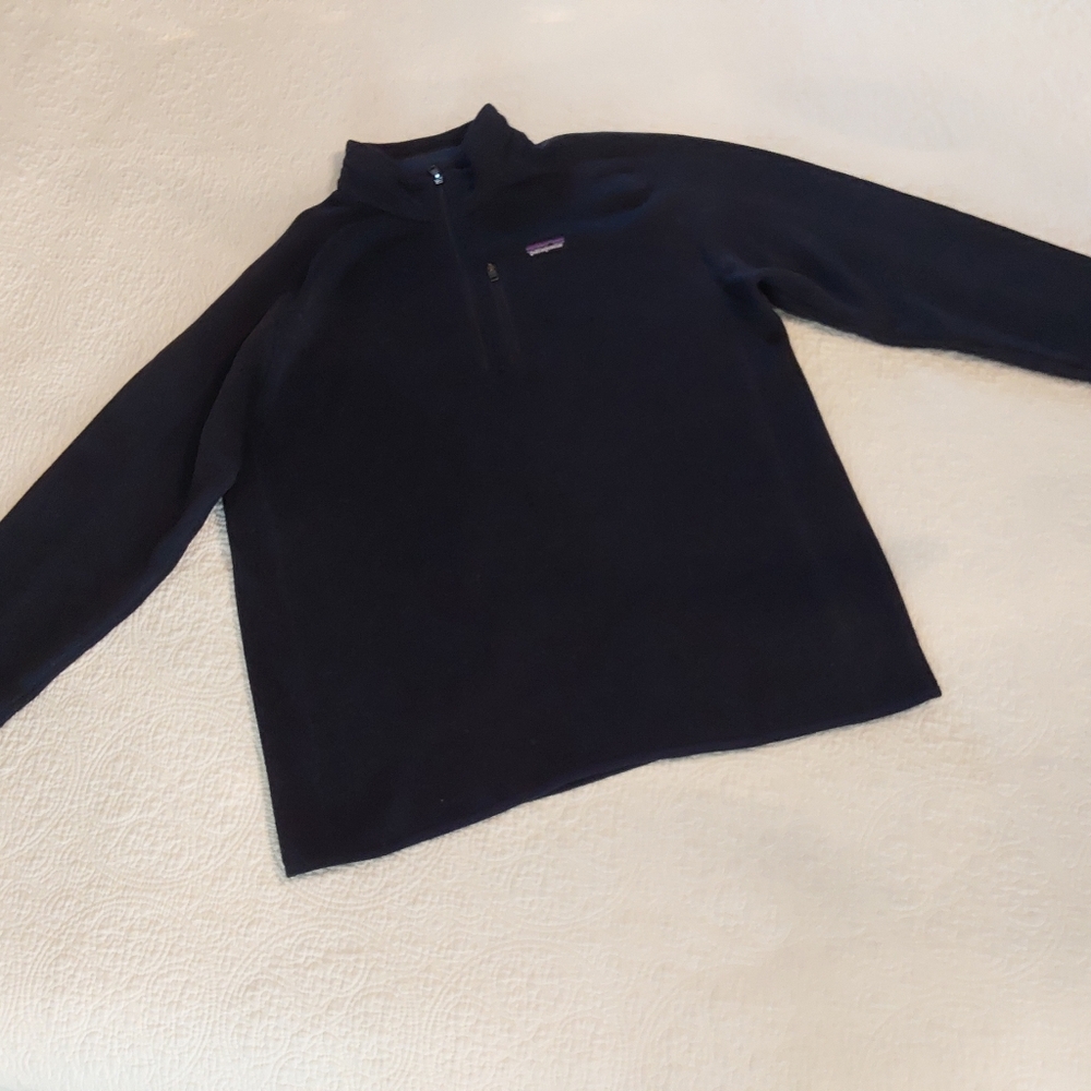 Patagonia Black Zip Up Sweater Cozy Warmth